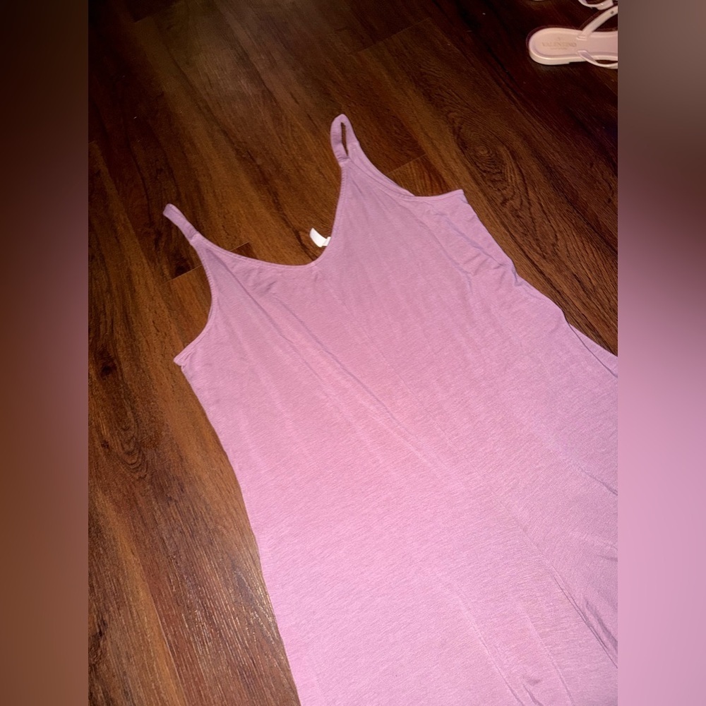 Athleta wide leg jumpsuit nwot mauve casual classic winter $98 - Picture 5 of 8